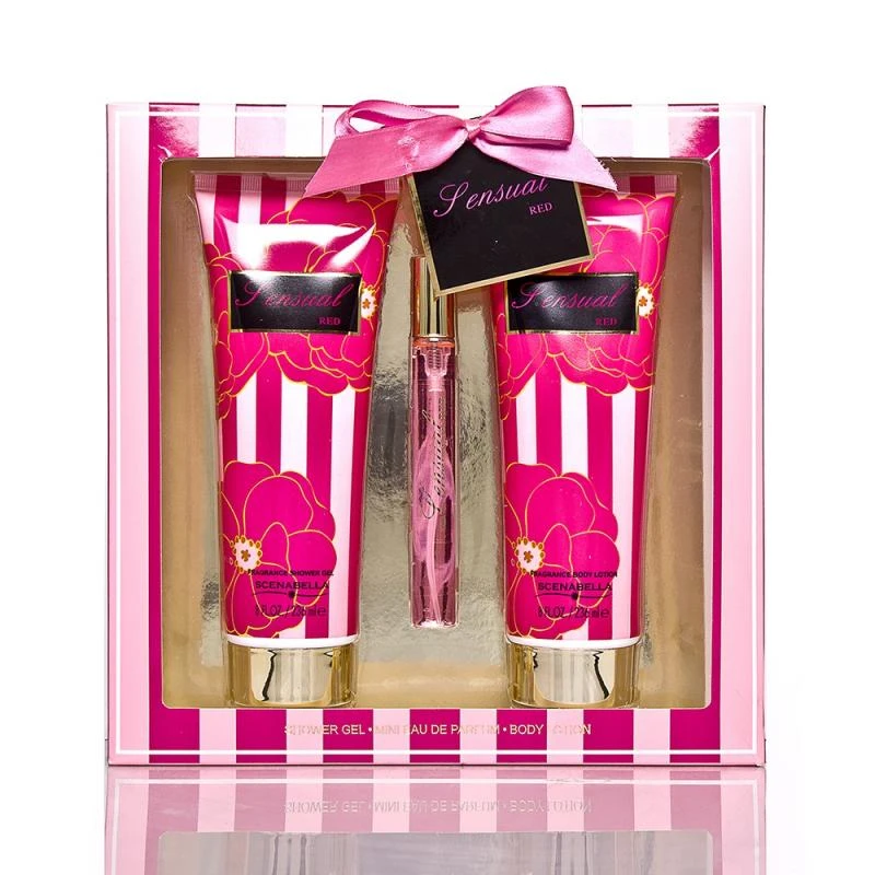 Kit Perfume ScenaBella Sensual Red 03pcs