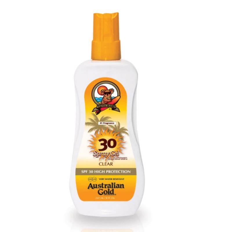 Protetor Solar Australian Gold Clear Spray Gel SPF30 237ML