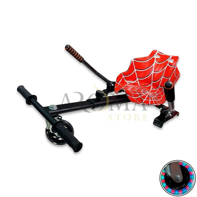 HoverKart para Scooter Homem Aranha - Roda LED