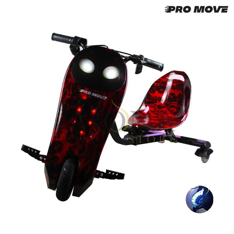 Triciclo Eletrico Pro-Move PM-325 Drifting Scooter - Vermelho Fogo