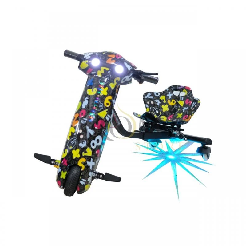 Triciclo Eletrico Pro-Move PM-515 Drifting Scooter - Letras Preto