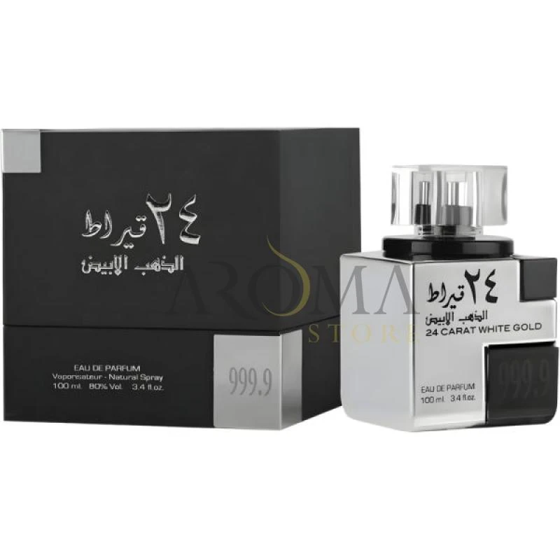 Perfume Lattafa 24 Carat White Gold Eau de Parfum Unissex 100ML