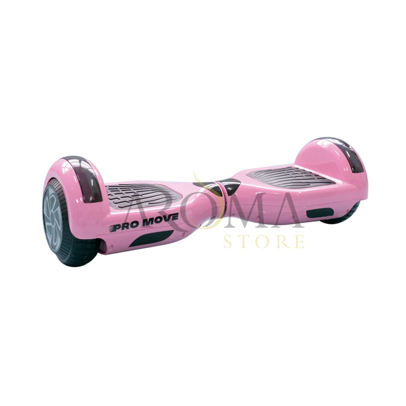 Scooter Pro-Move com Roda de LED 6.5"- Rosa Liso