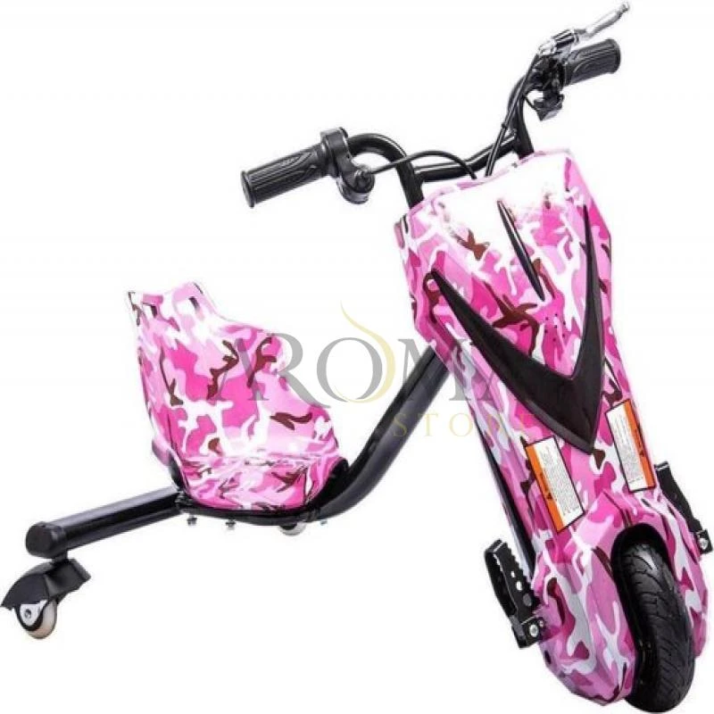 Triciclo Eletrico Pro-Move PM-123 Drifting Scooter - Rosa Camuflado