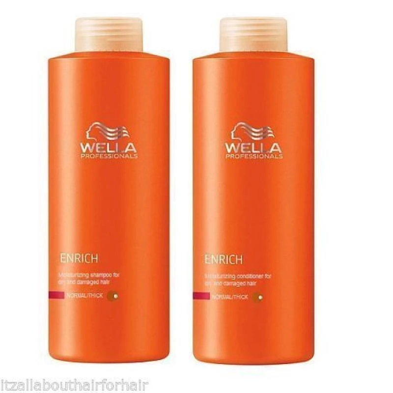 Kit Wella Enrich Duo Shampoo e Condicionador 1LT