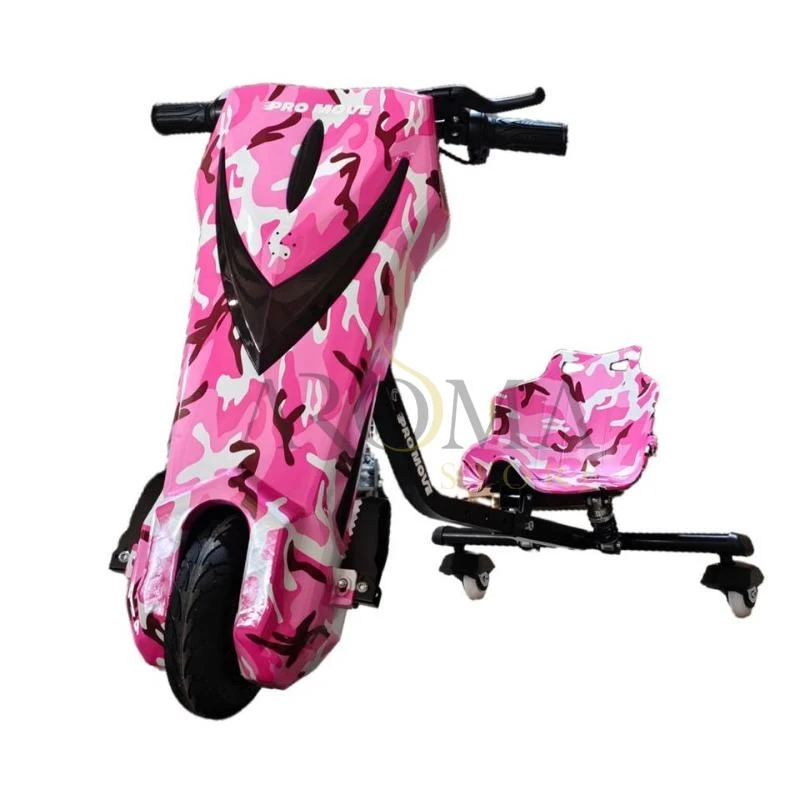 Triciclo Eletrico Pro-Move PM-127 Drifting Scooter - Rosa Camuflado