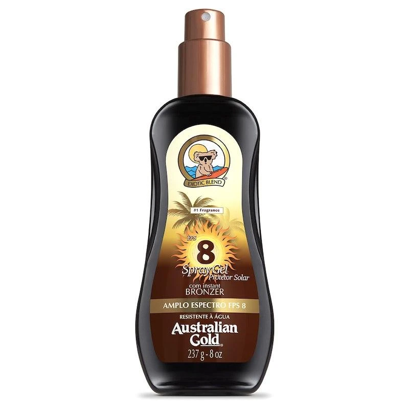 Bronzeador Australian Gold Spray Gel SPF8 237ML