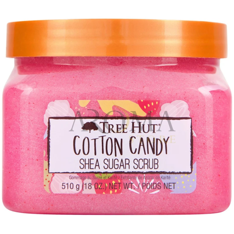 TREE HUT COTTON CANDY SHEA SUGAR SCRUB 510G