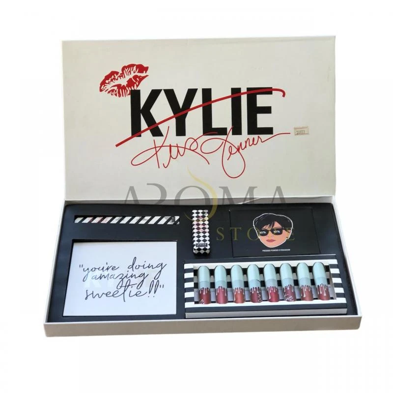 Kit Completo LipGloss e LipStick com Espelho