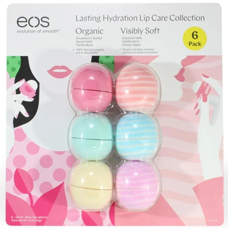 Hidratante Labial EOS Cartela c/6PCS