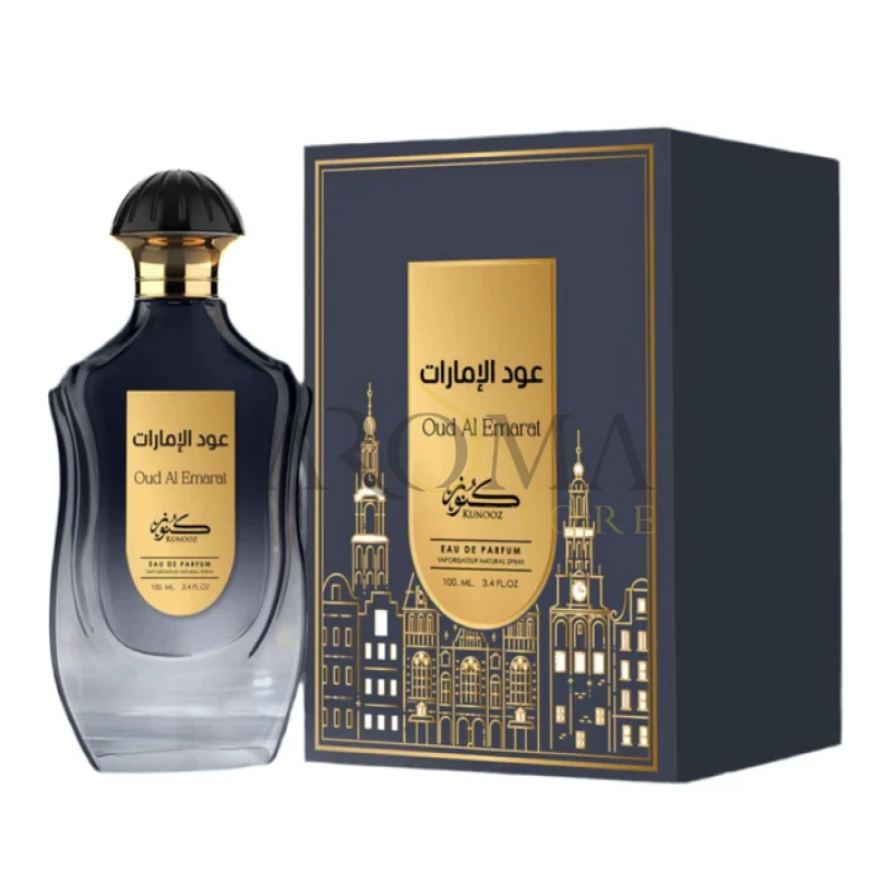 Perfume Kunooz Oud al Emarat Eau de Parfum Masculino 100ML