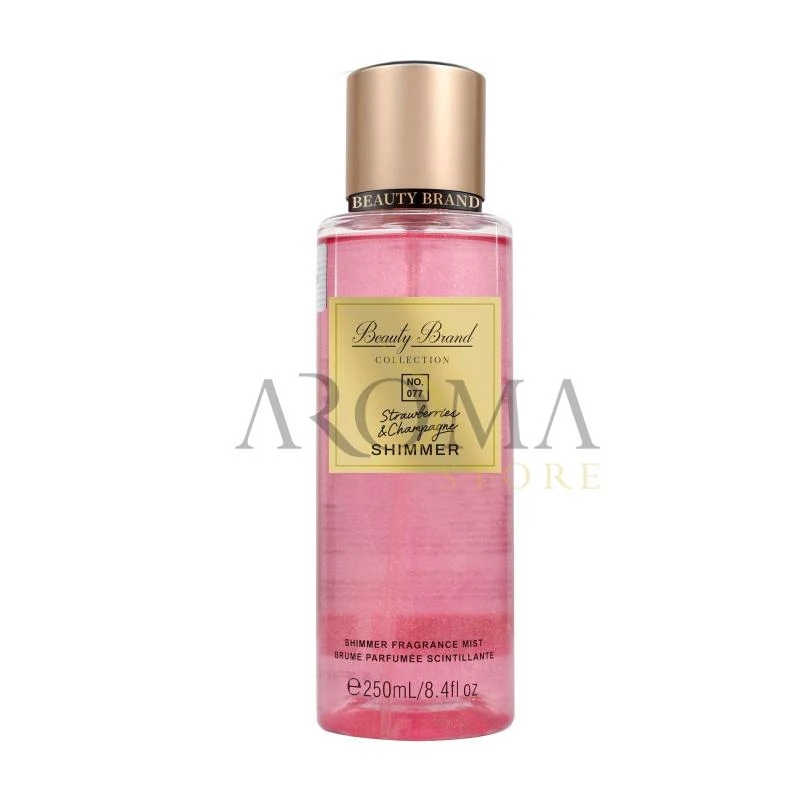 Splash Colonia Corporal Beauty Brand Collection N.º 077 Glitter Strawberries&Champagne 250ML
