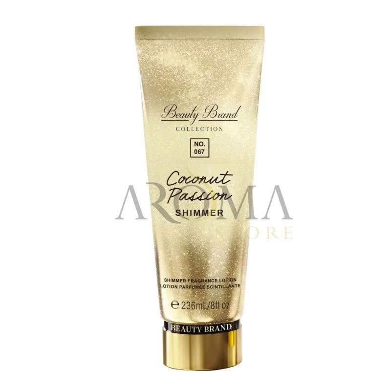 Loção Corporal Beauty Brand Collection Body Lotion Coconut Passion Shimmer N.º 067- 236ML
