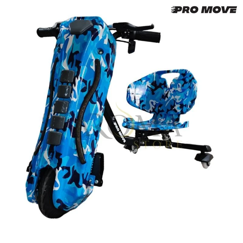 Triciclo Eletrico Pro-Move PM-1605 Drifting Scooter - Azul Camuflado