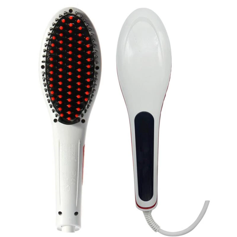 Escova Alisadora Nasv cor Branca