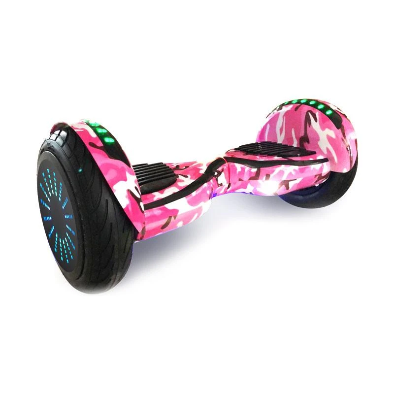 Scooter Smart Balance Wheel com Alca Roda de 10" e Bluetooth - Rosa Camuflado