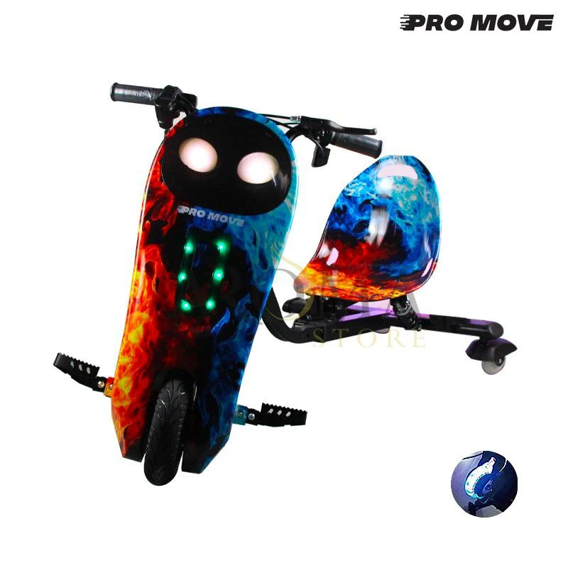 Triciclo Eletrico Pro-Move PM-300 Drifting Scooter - Gelo Fogo
