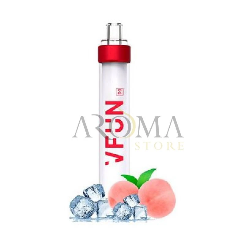 Vaper Descartavel Quawins Vfun D1 Peach Ice 1000 Puffs - 50MG - 3ML