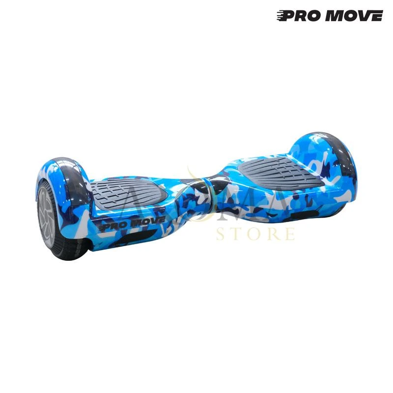 Scooter Pro-Move Roda de LED 6.5" Bluetooth - Azul Camuflado