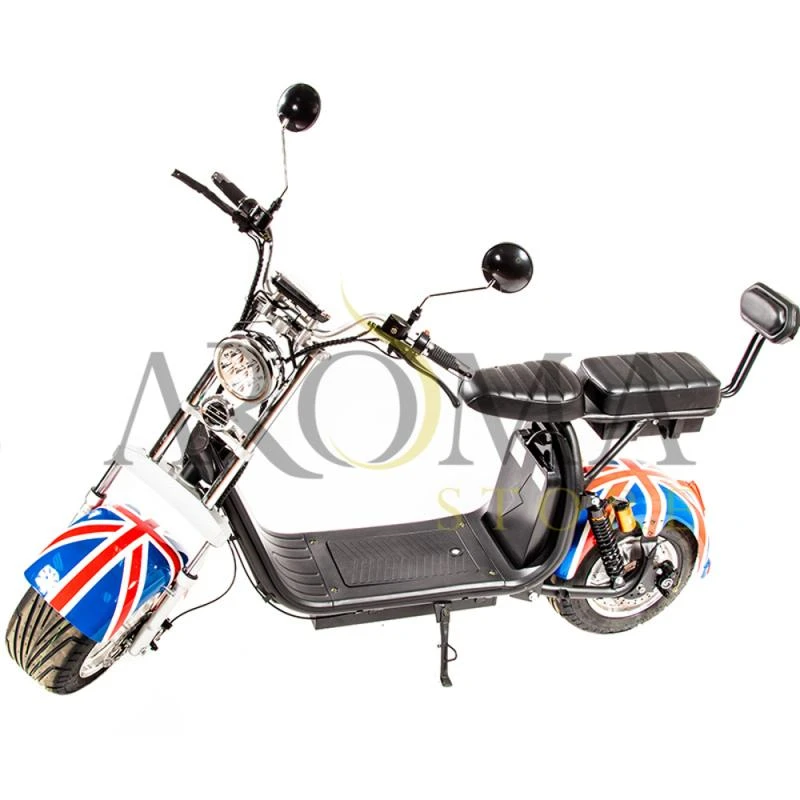 Moto Eletrica X11 1500W/ 2 Baterias/ 2 Assentos/ Aro 10- Inglaterra Azul