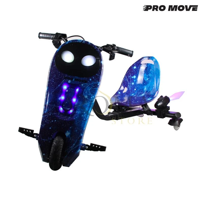 Triciclo Eletrico Pro-Move PM-304 Drifting Scooter - Azul Galaxia
