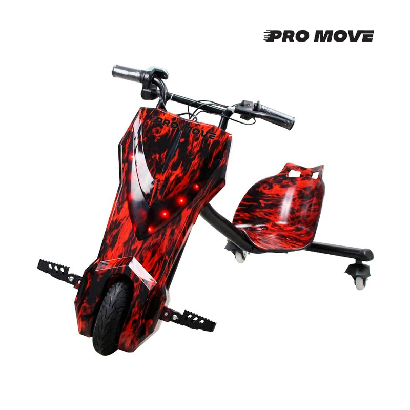 Triciclo Eletrico Pro-Move PM-124 Drifting Scooter - Vermelho Fogo