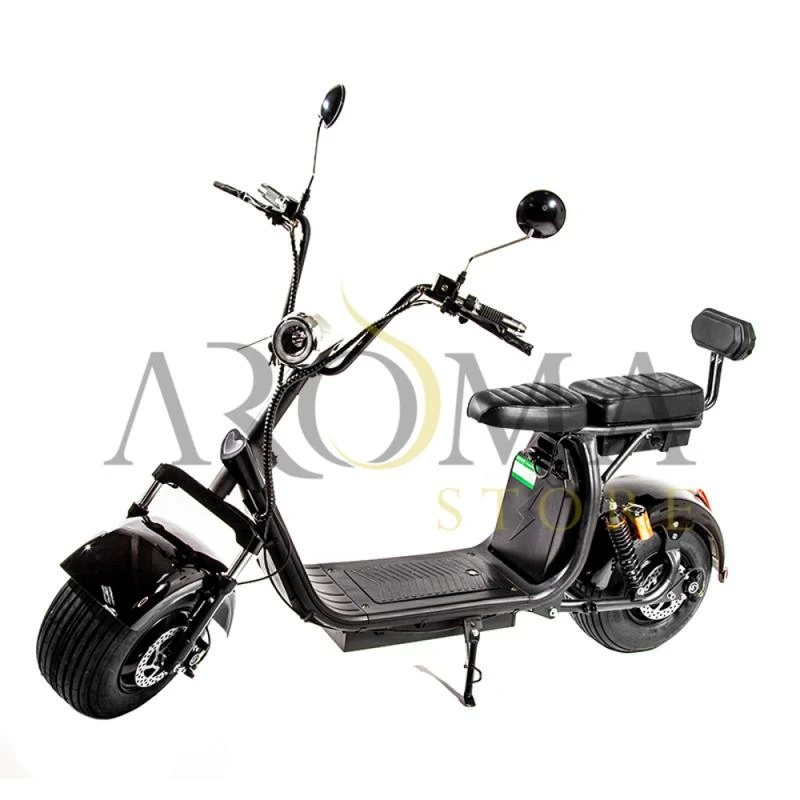 Moto Eletrica X7 Plus 2000W/ 2 Baterias/ 2 Assentos/ Aro 8 - Preto Liso