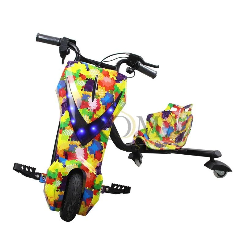 Triciclo Eletrico Pro-Move PM-116 Drifting Scooter - Amarelo Mancha