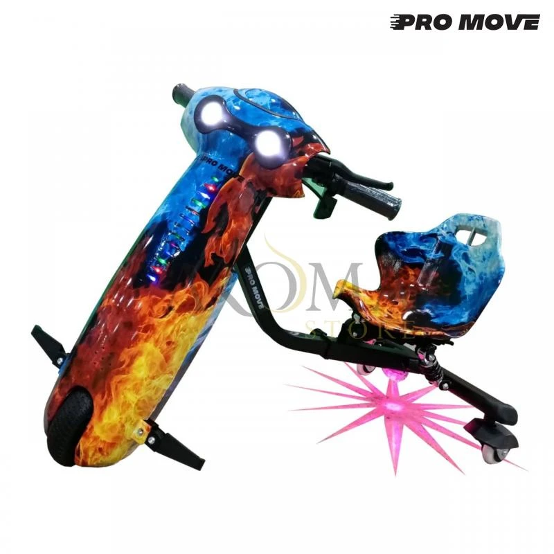 Triciclo Eletrico Pro-Move PM-500 Drifting Scooter - Gelo Fogo