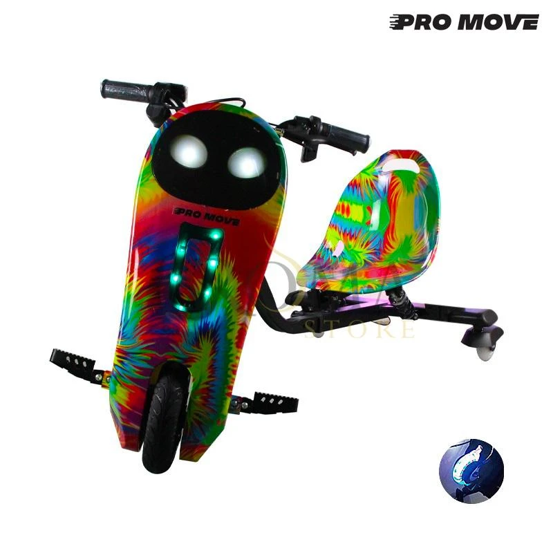 Triciclo Eletrico Pro-Move PM-327 Drifting Scooter - Arco Iris