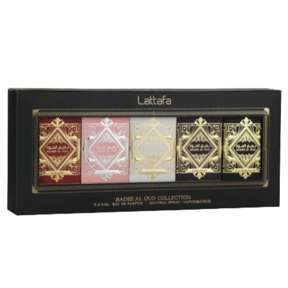 Kit Perfume Unissex Lattafa Badee Al Oud Collection Edp 5 ML - 5 Unidades