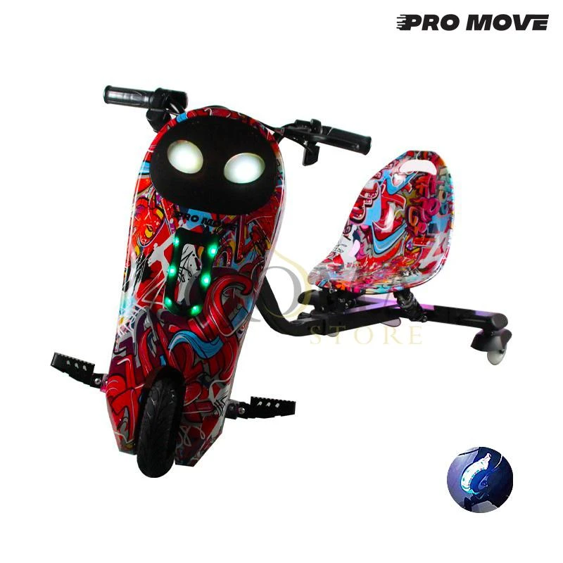 Triciclo Eletrico Pro-Move PM-326 Drifting Scooter - Vermelho Digimon