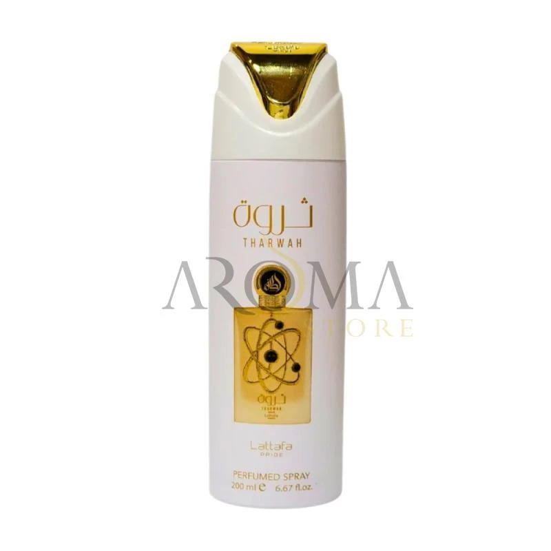 Desodorante Lattafa Spray Tharwah Gold 200ML