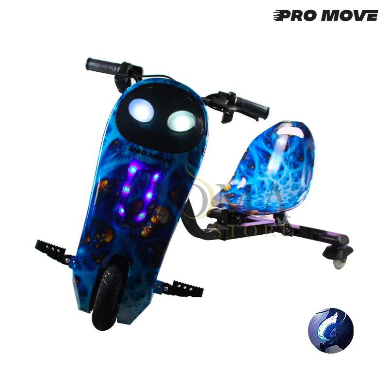 Triciclo Eletrico Pro-Move  PM-328 Drifting Scooter - Azul Mar