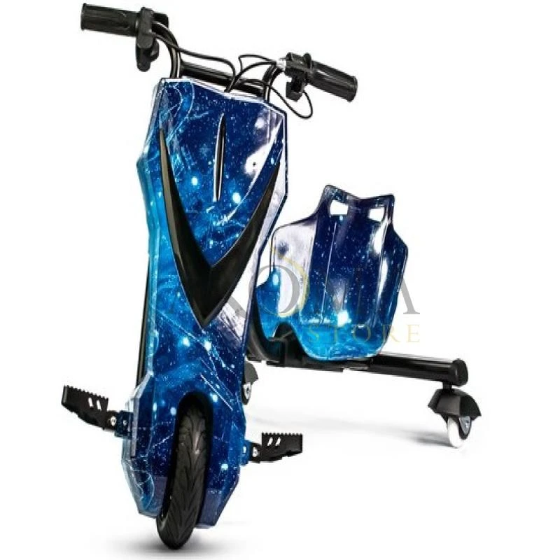 Mini Triciclo Eletrico Pro-Move PM-606 Drifting Scooter - Azul Galaxia