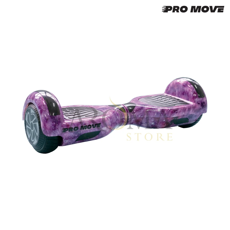 Scooter Pro-Move com Roda de LED 6.5"- Rosa Galaxia