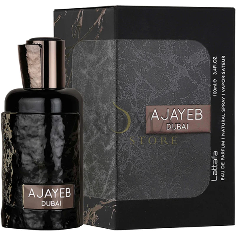 Perfume Lattafa Ajayeb Dubai Black Eau de Parfum Unissex 100ML