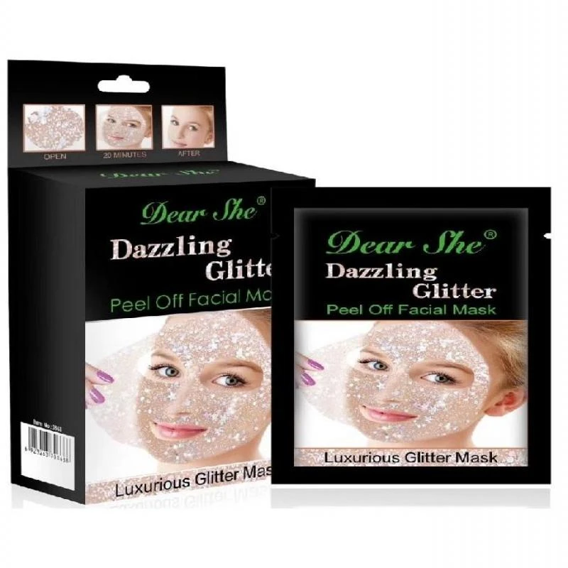 Mascara Removedora de Cravos Dear She Brilho Deslumbrante Branco 10 Saches x 20GR