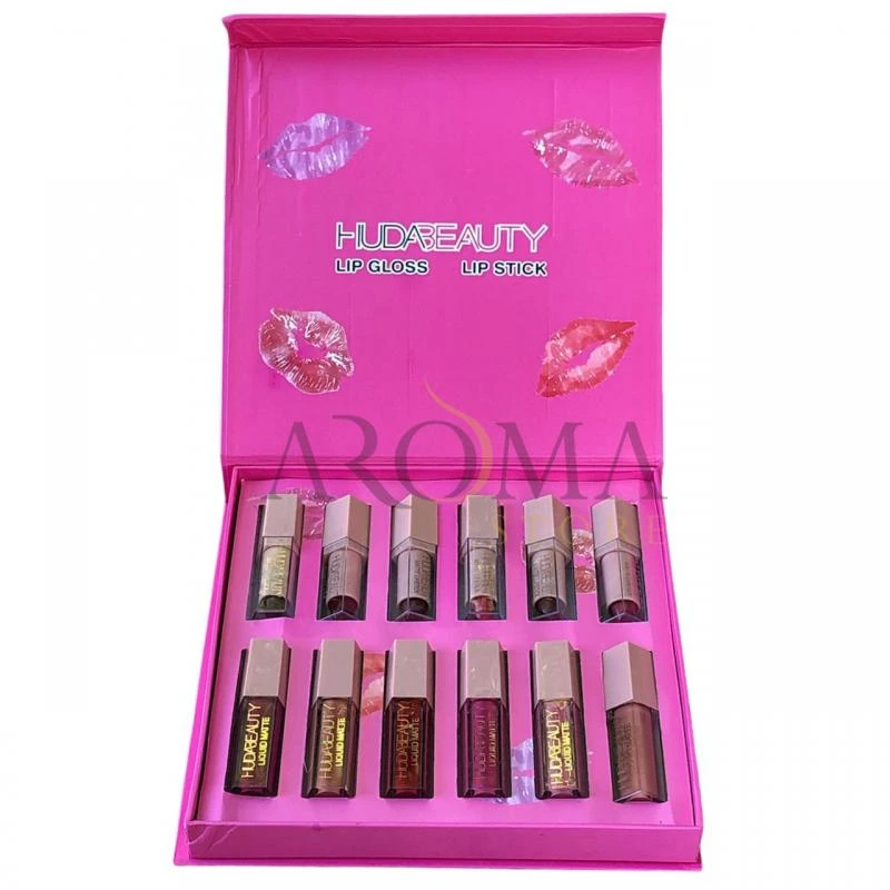 Kit 2in1 6 LipGloss com 6 LipStick H-58057